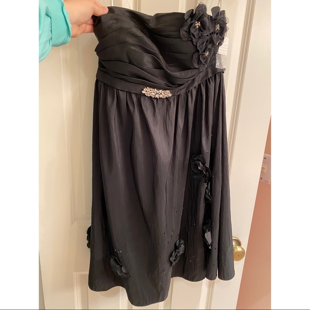 Satin Rouge cocktail dress